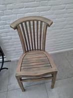 2 teak stoelen, Huis en Inrichting, Stoelen, Ophalen, Gebruikt, Twee, Bruin
