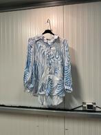 Blauw witte dames blouse maat xl, Made in Italy, Blauw, Maat 46/48 (XL) of groter, Nieuw
