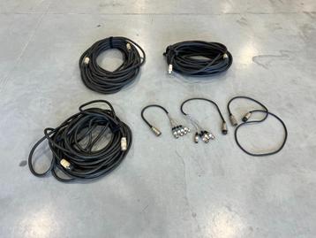3x 22,5m EP8 speakerkabel + 3x verloop beschikbaar voor biedingen