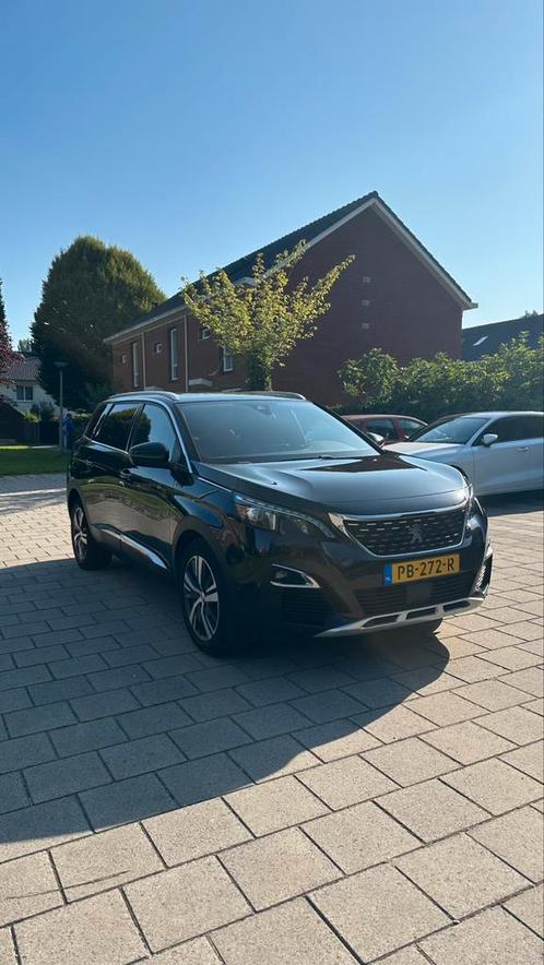 Peugeot 5008 1.6 E-thp 165pk S&S Eat6 2017 Zwart, Auto's, Peugeot, Particulier, Achteruitrijcamera, Adaptive Cruise Control, Airbags