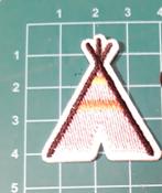 Tipi strijkembleem NIEUW Grootte 4 cm x 3,5 cm , Hobby en Vrije tijd, Nieuw, T, Ophalen of Verzenden, H