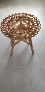 Italiaanse kruk van rotan, bamboe van Franco Albini, Huis en Inrichting, Krukjes, Ophalen of Verzenden, Overige materialen