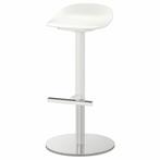 Barkrukken Janinge Ikea wit met RVS, 2 stuks, Ophalen, 60 tot 90 cm, Zo goed als nieuw, In hoogte verstelbaar