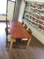 Eethoek kersenhout 6 persoons, Ophalen, Gebruikt, 4 tot 6 stoelen, Nvt