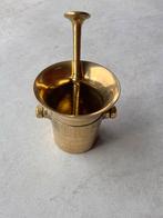 Antieke Messing Vijzel met Stamper Setje, Verzenden