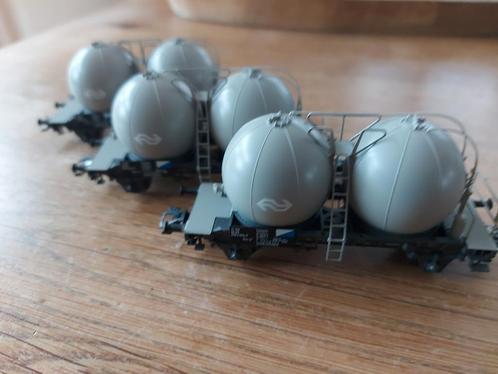 3 delige Märklin NS cementbollenwagenset artnr 46623, Hobby en Vrije tijd, Modeltreinen | H0, Zo goed als nieuw, Wagon, Wisselstroom