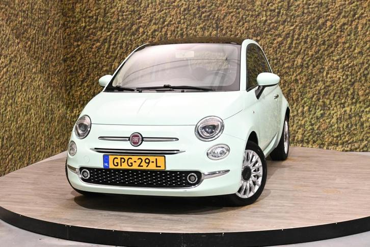 Fiat 500 1.2 Lounge | Cruise | Mintgroen, Auto's, Fiat, Bedrijf, ABS, Airbags, Airconditioning, Bluetooth, Cruise Control, Elektrische buitenspiegels