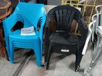 8 kunststof terrasstoelen €50.00, Ophalen, Zo goed als nieuw, Kunststof, Vijf, Zes of meer stoelen