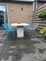 buitentafel marmer, Ophalen, Gebruikt, Rechthoekig, Overige materialen