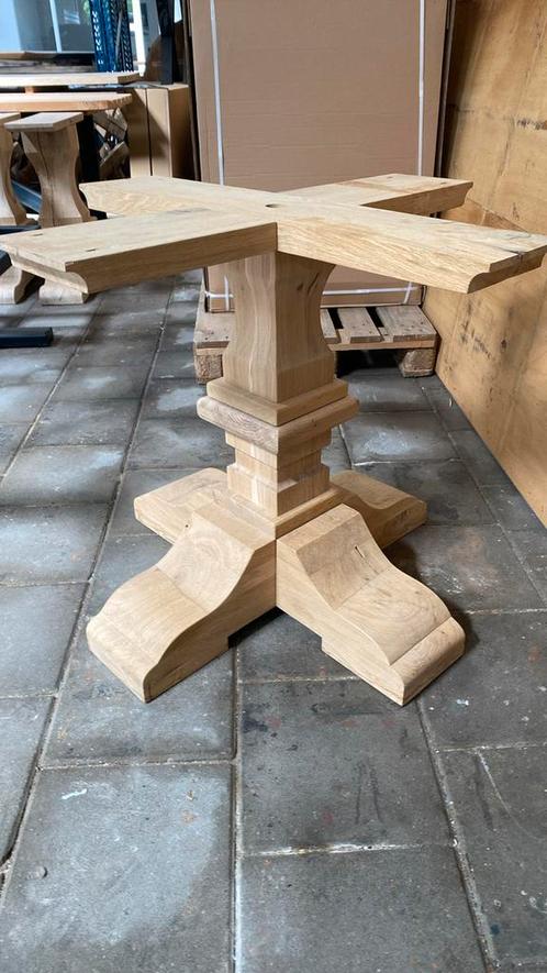 Kloosterpoot massief eiken hout, Huis en Inrichting, Tafelonderdelen, Nieuw, 200 cm of meer, Rechthoekig, Ophalen
