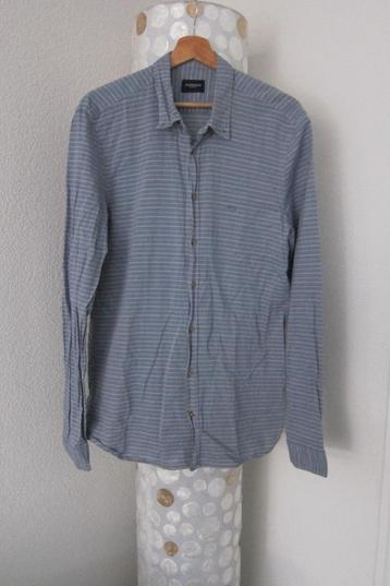 Mcgregor overhemd blauw met gele en blauwe streepjes m  beschikbaar voor biedingen