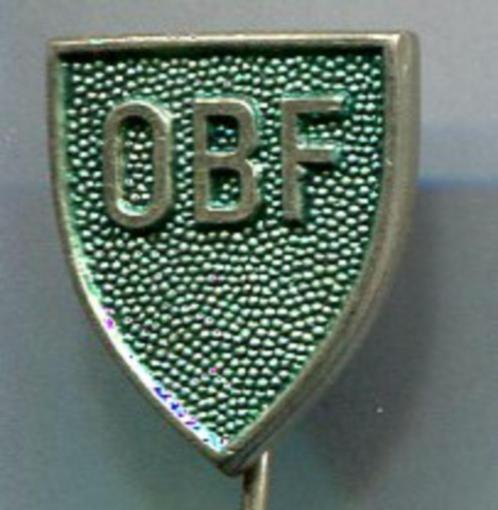 OBF (onderling boeren verzekering fonds speldje ( W_065 ), Verzamelen, Speldjes, Pins en Buttons, Zo goed als nieuw, Speldje of Pin