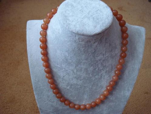 Aventurijn collier, Sieraden, Tassen en Uiterlijk, Kettingen, Nieuw, Steen of Mineraal, Oranje, Met edelsteen, Ophalen of Verzenden