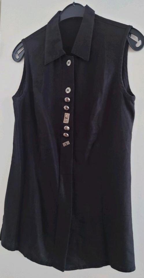 Trachten tuniek mt 36 Mrk Petressa 70% linnen, Kleding | Dames, Bodywarmers, Gedragen, Maat 36 (S), Zwart, Verzenden