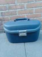 Mooie beautycase, Ophalen, Zo goed als nieuw, Blauw, Met spiegeltje(s)