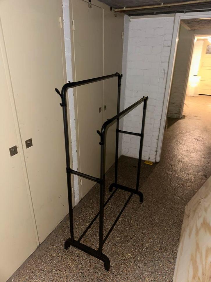 Dubbele Kledingrek – Zwart Metaal – Stevig, Kleding | Dames, Kledingrekken, Ophalen of Verzenden