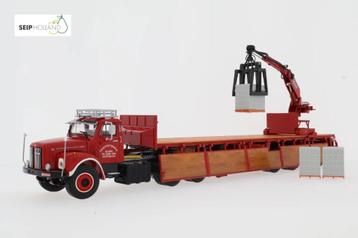 WSI Severs Scania L110 torpedo brick trailer classic beschikbaar voor biedingen
