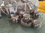Japans theeservies, 6-delig, lithografie in kopjes, Antiek en Kunst, Antiek | Servies compleet, Ophalen