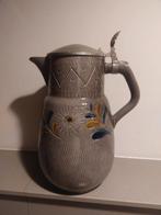 Grote West Germany bierkan 284-35 met tinnen deksel – in zee, Antiek en Kunst, Antiek | Keramiek en Aardewerk, Ophalen of Verzenden