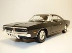 Dodge Charger R/T 1969 Zwart 1-18 Maisto, Nieuw, Ophalen of Verzenden, Auto, Maisto