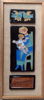 HENK POTTERS: KERAMIEK TABLEAU KRAAMCENTRUM VEGHEL, Ophalen of Verzenden, Nieuw