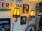 Set van 5 stuks MANCAVE wandlampjes antieke kapjes setprijs, Huis en Inrichting, Lampen | Wandlampen, Ophalen of Verzenden, Gebruikt