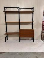 Poul Cadovius by Royal System vintage modulair wandsysteem, Huis en Inrichting, Kasten | Wandmeubels, Gebruikt, 200 cm of meer