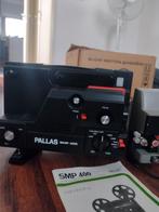 8mm Filmprojector Pallas SMP 400 + Accessoires, Ophalen of Verzenden, Gebruikt, Met scherm