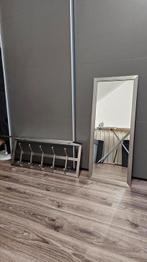 Stijlvolle kwaliteits  Spiegel / Kapstok set RVS / Glas, Huis en Inrichting, Woonaccessoires | Kapstokken, Ophalen of Verzenden