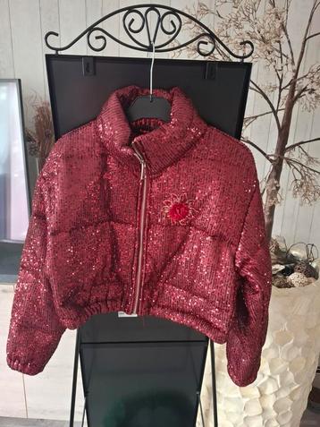 Glitter jasjes paars of bordeau  beschikbaar voor biedingen