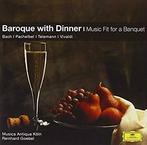 BAROQUE WITH DINNER Bach Pachelbel Telemann Vivaldi CD DG, Cd's en Dvd's, Cd's | Klassiek, Ophalen of Verzenden, Barok, Zo goed als nieuw