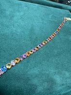 18kt Goud - RAINBOW armband - 21.50ct saffieren, Ophalen of Verzenden, Nieuw, Goud