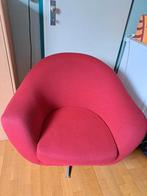 Vintage rode sixties designer armshair / stoel 1960, Ophalen, Gebruikt, Rood, Eén