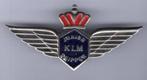 Junior KLM Skipper zilverkleurig broche ( J_068 ), Verzamelen, Verzenden, Nieuw, Transport, Speldje of Pin
