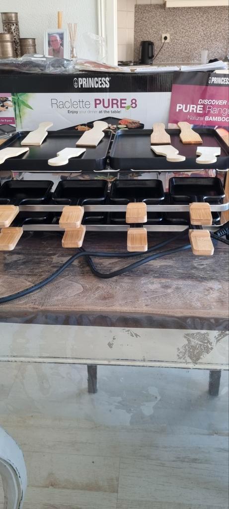 Princess Raclette Pure 8 - Zo goed als nieuw!, Witgoed en Apparatuur, Contactgrills, Zo goed als nieuw, Ophalen of Verzenden