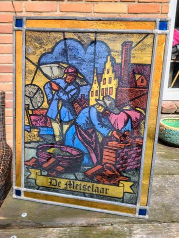 Glas in lood de metselaar beschikbaar voor biedingen