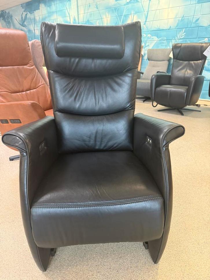 Prominent Wilson sta op stoel relax fauteuil maat S met bon, Huis en Inrichting, Fauteuils, Zo goed als nieuw, Leer, Verzenden