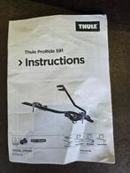 Thule Proride 591 fietsendrager, Ophalen, Brede banden, Zo goed als nieuw, Dakdrager