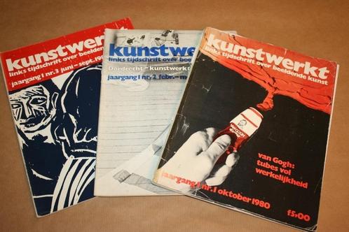 Kunstwerkt links tijdschrift - 1e 3 nummers1e jrg. 1980, Boeken, Kunst en Cultuur | Beeldend, Gelezen, Schilder- en Tekenkunst