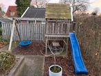 Houten speeltoestel met glijbaan, Kinderen en Baby's, Speelgoed | Buiten | Speeltoestellen, Ophalen, Gebruikt, Glijbaan