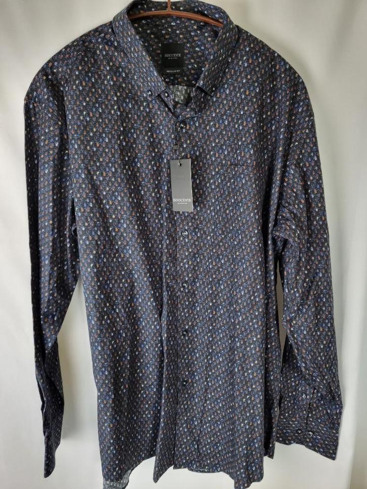 Heren overhemd blouse merk Innocente maat XXL nieuw, Kleding | Heren, Overhemden, Nieuw, Overige halswijdtes, Blauw, Verzenden