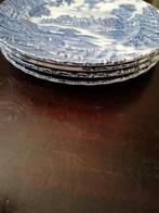Ridgway of Staffordshire blauw gebaksborden, 4st, Ophalen of Verzenden