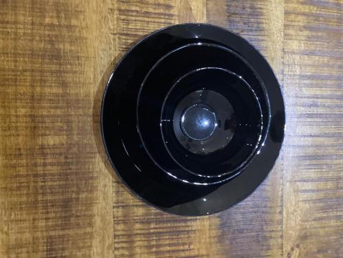 Zwart opaalglas serviesset – 8-persoons (24-delig), Huis en Inrichting, Keuken | Servies, Zo goed als nieuw, Compleet servies