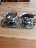 Verzilverde suikerpot, melkkannetje en dienblaadje, Ophalen, Overige typen