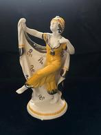 Art Deco Katzhutte Porseleinen Danseres Beeld, Antiek en Kunst, Kunst | Beelden en Houtsnijwerken, Verzenden