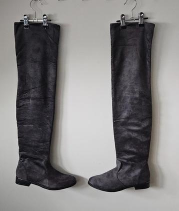 Grijze overknee laarzen, Chic Nana, maat 37, nieuw beschikbaar voor biedingen