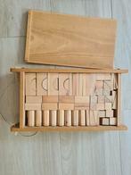 Vintage houten blokken kist met deksel, Kinderen en Baby's, Ophalen, Gebruikt, Overige typen