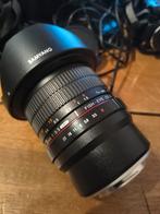 Samyang 8mm Fisheye als Nieuw x mount !, Ophalen of Verzenden, Zo goed als nieuw, Groothoek Fisheye-lens