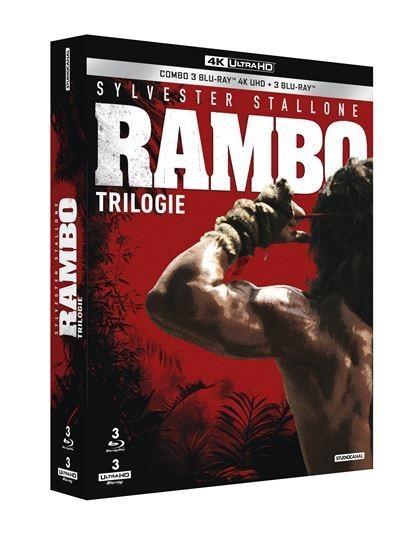 Rambo 1-3 Boxset 4K UHD/Ultra HD Blu-Ray FR (Geseald), Cd's en Dvd's, Blu-ray, Nieuw in verpakking, Overige genres, Boxset, Ophalen of Verzenden