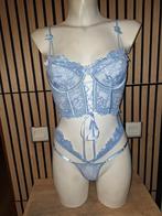 Sexy verleidelijk zachtblauw setje maatje S, Kleding | Dames, Verzenden, Blauw